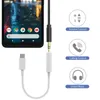 Tip C 3.5 Jack Kulaklık Ses Aux Kablosu Xiaomi USB Için 3.5mm Kulaklıklar Adaptörü Samsung Galaxy Not 10 20 Artı S10 S20