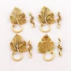 Alloy Grape Leaf Bracelet Toggle Clasp Hooks Antique Silver/Gold/Bronze/Copper Jewelry Findings Fit Bracelets L872 52sets/lot