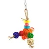 Other Bird Supplies Pet Parrot Toys Funny Rattan Birds Swing Ball Toy String Christmas Hanging Climbing Decorations For Cage