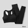 2Pcs / 3Pcs Tuta da donna senza cuciture Set da yoga Palestra Abbigliamento fitness Abbigliamento sportivo Leggings da allenamento femminile Top Reggiseno Abbigliamento sportivo 210802