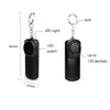 130db Safe Sound Personal Alarm Keychain Bright LED Light SelfDefense Emergency Alert Key Ring For Women Children8015237