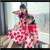 Family Baby Clothing Baby, Kids & Maternityfamily Matching Dress Summer Cute Lotus Collar Dresses Mum And Me Heat For Mother Daughter Clothes