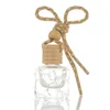 Car Perfume Bottle Essential Oil Diffuser Pendant Ornament Refillable Hanging Empty Glass Bottles Jars Air Freshener Decor Accessories