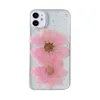 電話の背面カバーケースiPhone 12 11 Pro Max XS XR x 7 8 + Giltter Sunの花の融解クリア保護シェル