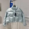 Piumino da esterno da donna di lusso di design con maniche triangolari invertite parka Downs rimovibili gilet giacche invernali a cappotto corto