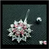 Bell Drop Delivery 2021 D0188 (1 colore) Nice Style Button Ring Vendita Anelli per ombelico Gioielli per piercing per il corpo Accessori pendenti Fascino di moda