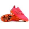 2021 Mens Dames Voetbalschoenen X SpeedFlow + FG Rood / Kern Zwart / Solar Rode schoenplaatjes voor hoogwaardige voetbalschoenen gebreid waterdicht