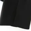 Aelegantmis Black Loose Bureau Lady Blazer Femmes Poches Veste courte Femme Solide Travail Coréen Mode Base Outwear OL 210607