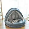 Camas para gatos, muebles desmontables para mascotas, casa suave para gatitos, cuna antideslizante para perros, cueva para el hogar, nido para dormir para gatos pequeños, productos para interiores