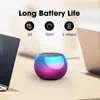 Wireless Bluetooth Portable Speakers 3D Mini M3 Colorful Electroplating Round Steel Cannon Radio Support U Disk Subwoofer268q5085498