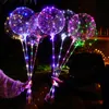 10 Packs LED Light Up BoBo Ballons Décoration Intérieur ou extérieur Anniversaire Année de mariage Fête de Noël Célébrations 211023