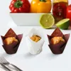 Tulp Bakbakken Perkamentpapier Cupcake Muffin Liner Wrappers voor bruiloften Verjaardagen Baby Douches Party Xbjk2203