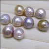 Perle Perles En Vrac Bijoux Diy Insolite Jaune Violet Baroque Edison Naturel Grand 9-12Mm De Aessories Gros Drop Delivery 2021 Hri5H