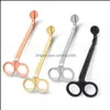 Scissors Hand Tools Home & Garden Stainless Steel Candle Metal Wick Trimmer Extinguisher Aromatherapy Trim Cutter 4Styles Rra4388 Drop Deliv