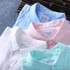 シンチョンの男性春夏の綿のリネンシャツスリムな広場襟快適なアンダーシャツ男性プラスサイズ210628