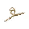 Hårklämmor Barrettes Fashion Graking Clip Pearls Claw Makeup Styling för kvinnor Rhinestone Accessories9391859