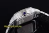 Eternity Smycken Klockor 2021 TWF WSA0018 PAVED DIAMONDS ETA A2824 Automatisk mens klocka Fullt Iced Out Diamond Arabic Ring Quick Switch Steel Bracelet Super Edition