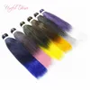 5pcs one lot for One Head Easy Braids Hair 5pcs Ombre Braiding Crochet Hair Extensions 20inch Synthetic 20lots Whoelsale Price