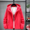 Dames Solid Jacket Hooded Rits Dunne Lente Zomer Dames Casual Jassen Sun Protection Kleding Jassen voor Vrouw 210922