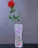 50pcs Creative Creative Clear PVC Vases en plastique Sac d'eau Eco-convivial Vase de fleurs pliables réutilisables Accueil Mariage Decoration Rh3642