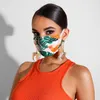 Wholesale 24Style Summer Men Women Adult Brand Designer Face Mask Letter Print Washable Breathable Outdoor Ear-hanging Reusable Windproof Anti-dust Dustproof