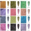 Nail Glitter 1pc Art Laser Powder Sparkly 12 colori Pigmento sulle unghie Design per Prud22