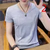 style t-shirt à manches courtes homme été Slim version coréenne de la chemise à manches demi tendance 210420