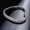 Andere armbanden Vinregem Hip Hop Rock 925 Sterling Zilver Gemaakt Moissanite Gemstone Cuba Chain Armband voor Mannen Vrouwen Fijne Sieraden Hogel