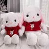 35-105 cm Renna di Natale Maglione di Babbo Natale Dressing Bunny Peluche Grandi orecchie pendenti Conigli animali di peluche Regalo di Natale