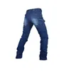 JEANS MEN Cargo Elastic Waist Jean Pants High Quality Clearance Tactical Denim Multi Pocket Male Trouser Cargo Jeans Men 210518