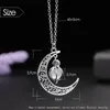 Pendenti di collana lunga di fascino di eleganza di modo per le donne Uomini Ragazze Partito all'ingrosso Shiny Moon Moonstone Gioielli Catene regalo Morr22