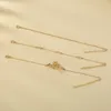 Link, łańcuch 2021 Minimalistyczny Grawerowany Geometria Cute Crystal Snak Bransoletka Akcesoria Metalowa Biżuteria dla Kobiet Hurtownie