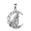 Merryshine 925 sterling argent hommes celtique viking bijoux lune loup collier pendentif 1139153