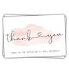 50pcs/Bag Thank You Greeting Cards Baking Bags Gift Package Box Business Decor Festive Party Supplies