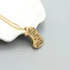 Pendentif Colliers Coeur Une Paire Maman Fille En Acier Inoxydable Bijoux Lettrage Volé Mon Amour Cadeau Pour Maman Fille Or