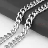 11/13/15 Mm Wide Curb Chain Link Silver Color Stainless Steel Necklace Mens 7-40" Choose Chains Morr22