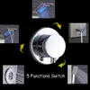 Duş paneli LED yağış şelalesi duş başlığı yağmur masaj sistemi gövde jetleri paslanmaz çelik musluk