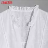 Women Oversized Embroidery Romantic Blouse Long Sleeve Chic Female Shirt Tops 6H7 210416