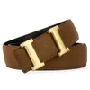 Riem designer heren Hoge kwaliteit Echte vele kleuren optionele mode Koeienhuid brief Riem voor Dames Riemen 34mm met grote doos