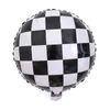 18 tum svartvit randfolie ballong födelsedag helium bröllop dekoration ballong baby shower party leverans
