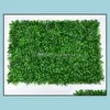 Décorations de jardin Patio 31 styles Gazon écologique Pelouse Colorf Artificielle Plat Mur Herbe en plastique délicate pour la chute de jardin de mariage