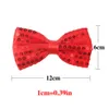 Fashion Bow Tie for Men Women Classic Sequins Bowtie Wedding Party Bowknot Adult Mens Bowties Cravats Yellow