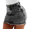 Fall Denim Skirt Plus Size Women Mini Jupe Spodnice Ladies 2021 Summer Short Jeans Female Pockets Vintage Woman Skirts