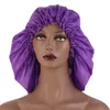 ビーニー/スカルキャップ高品質の特別な大きな睡眠キャップシャワーの女性のヘアトリートメントハットソリッドカラー弾性夜のボンネットの理髪の美しさ