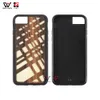 Étuis de téléphone portable de conception créative en nid d'abeille pour iPhone 6 7 8 Plus 11 12 13 étui de protection de couverture arrière en bois TPU personnalisé antichoc et étanche