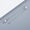 Top Luxury Design Love Heart Bracelet High Quality 925 Silver Plated Material Chain Necklace Fashion Jewelry