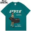 Streetwear T Shirt Hip Hop Harajuku Japanese Style Girl Kanji Print Tshirt Men Summer Short Sleeve T-Shirt Cotton Tops Tees 210716