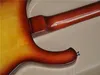 Guitare basse électrique 12 cordes couleur Sunburst avec pickguard blanc, manche en palissandre, matériel chromé, service personnalisé