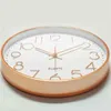 10 Inch Quartz Wall Horloges Low Noise Hanging Digital Clock Bedroom 25CM Creative Thick Border Watch For Living Room Decor H1230