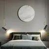 Nordic Design Bedside Pendant Lampor Vit Svart Guld Downlight Roterbar Led Hängande Lamp Restaurang Kök Spot Ljus Fixture